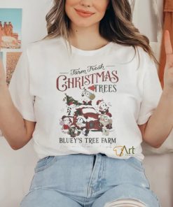 Official Farm Fresh Christmas Trees Bluey Tree Farm Shirt