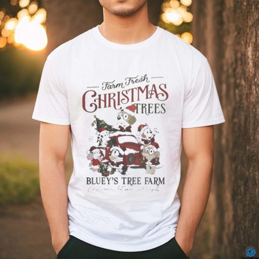 Official Farm Fresh Christmas Trees Bluey Tree Farm Shirt