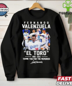 Official Fernando Valenzuela “EL TORO” 1960 2024 Thank You For The Memories 2D T Shirt