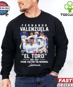 Official Fernando Valenzuela “EL TORO” 1960 2024 Thank You For The Memories 2D T Shirt