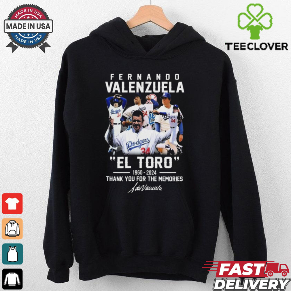Official Fernando Valenzuela “EL TORO” 1960 2024 Thank You For The Memories Shirt Official Fernando Valenzuela “EL TORO” 1960 2024 Thank You For The Memories Shirt