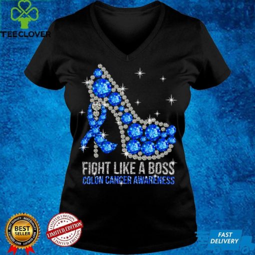 Official Fight Bowel Cancer Like A Boss Colon Cancer Awareness Shirt