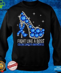 Official Fight Bowel Cancer Like A Boss Colon Cancer Awareness Shirt