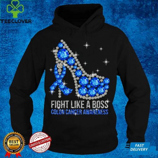 Official Fight Bowel Cancer Like A Boss Colon Cancer Awareness Shirt