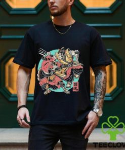 Official Fighting Spirit Samurai Deadpool & Wolverine T shirt
