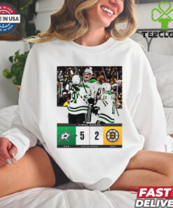 Official Final Score Dallas Stars 5 – 2 Boston Bruins NHL 2024 25 Season Poster t shirt