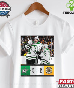 Official Final Score Dallas Stars 5 – 2 Boston Bruins NHL 2024 25 Season Poster t shirt