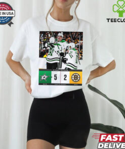 Official Final Score Dallas Stars 5 – 2 Boston Bruins NHL 2024 25 Season Poster t shirt