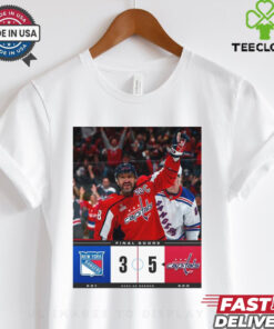 Official Final Score New York Rangers 3 – 5 Washington Capitals 2024 25 Season Poster t shirt