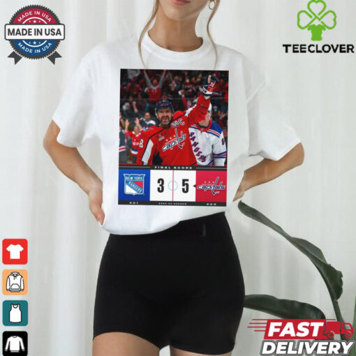 Official Final Score New York Rangers 3 – 5 Washington Capitals 2024 25 Season Poster t shirt