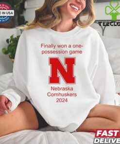 Official Finally Won A One Possession Game Nebraska Cornhuskers Football 2024 t shirt