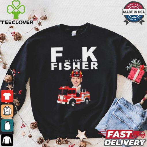 Official Fire Truck Fisher Dumpster Fire Dept Rickey Henderson t shirt