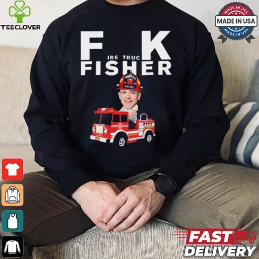 Official Fire Truck Fisher Dumpster Fire Dept Rickey Henderson t shirt