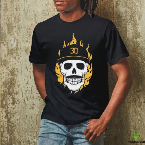 Official Flaming Pirate Skull Baseball MLB Shirt