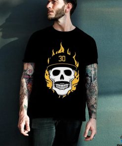 Official Flaming Pirate Skull Baseball MLB Shirt