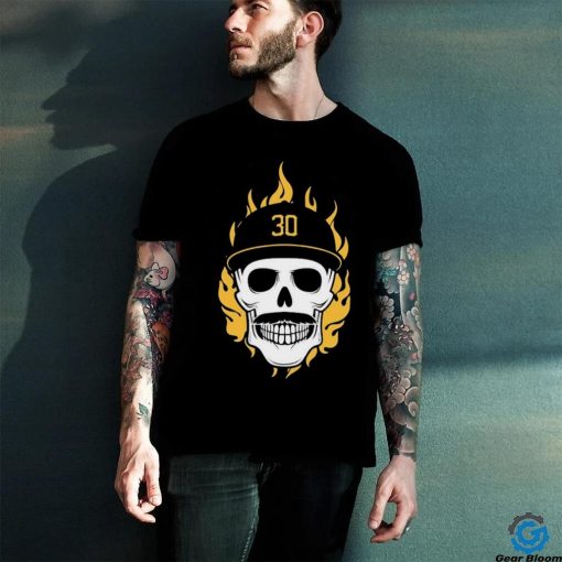 Official Flaming Pirate Skull Baseball MLB Shirt