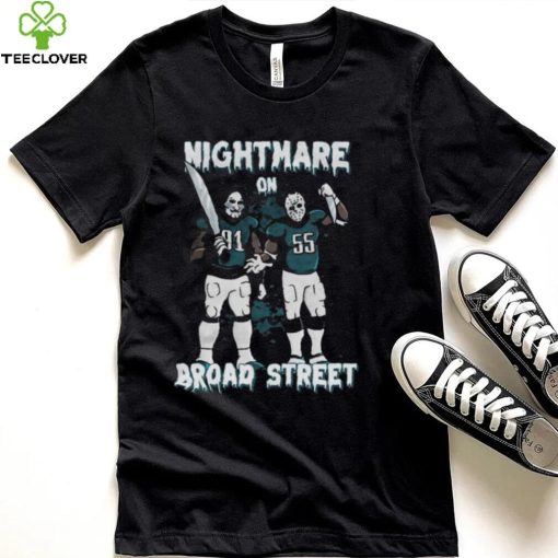 Official Fletcher Cox And Brandon Graham Nightmare On Broad Street halloween hoodie, sweater, longsleeve, shirt v-neck, t-shirt