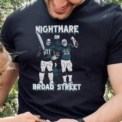 Official Fletcher Cox And Brandon Graham Nightmare On Broad Street halloween hoodie, sweater, longsleeve, shirt v-neck, t-shirt