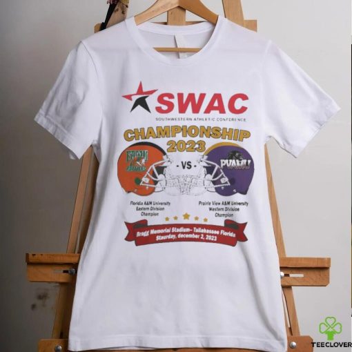 Official Florida A&M Vs Prairie View A&M 2023 SWAC Football Championship Helmet T Shirt