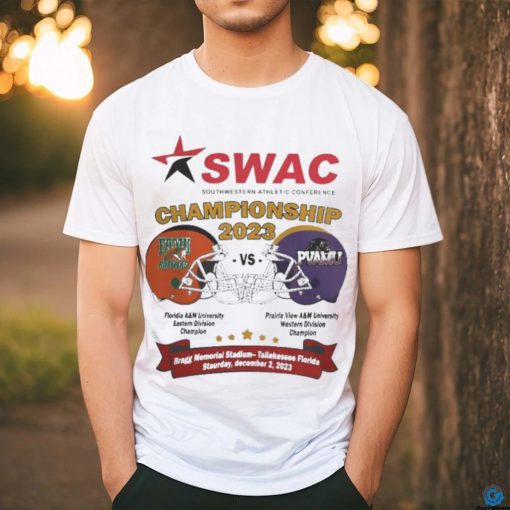 Official Florida A&M Vs Prairie View A&M 2023 SWAC Football Championship Helmet T Shirt