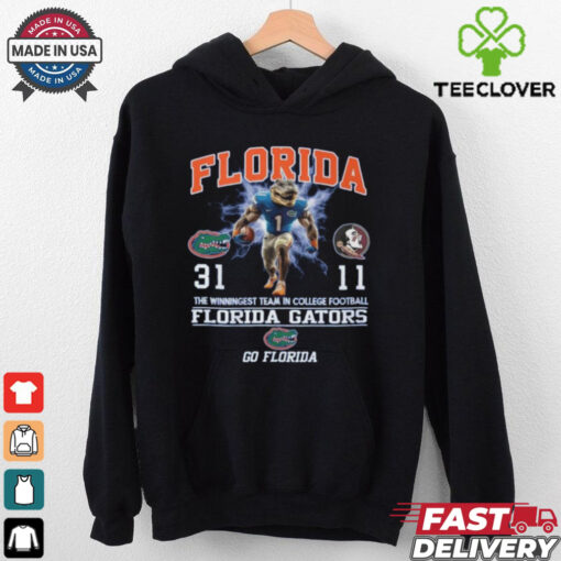 Official Florida Gators 31 11 Florida State Seminoles Score The Winningest Team In College Football Go Florida 2024 t shirt