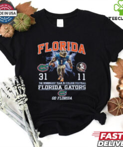 Official Florida Gators 31 11 Florida State Seminoles Score The Winningest Team In College Football Go Florida 2024 t shirt