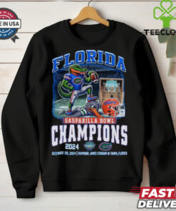 Official Florida Gators Gasparilla Bowl Champions 2024 Go Gators Mascot 2D Shirt