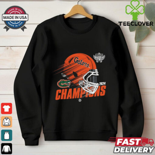 Official Florida Gators Helmet 2024 Gasparilla Bowl Champions T Shirts