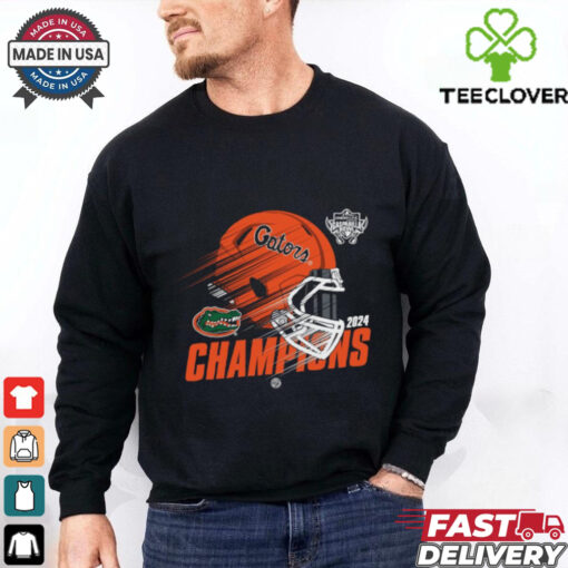 Official Florida Gators Helmet 2024 Gasparilla Bowl Champions T Shirts