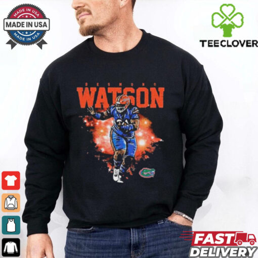 Official Florida Gators NCAA Football Desmond Watson – Individual Caricature t shirt