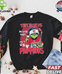 Official Florida Panthers 2024 Grinch They Hate Us Because The Ain’t Us Hockey T Shirt