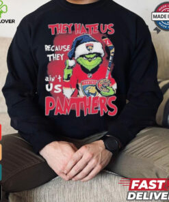 Official Florida Panthers 2024 Grinch They Hate Us Because The Ain’t Us Hockey T Shirt