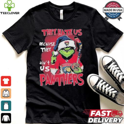 Official Florida Panthers 2024 Grinch They Hate Us Because The Ain’t Us Hockey T Shirt