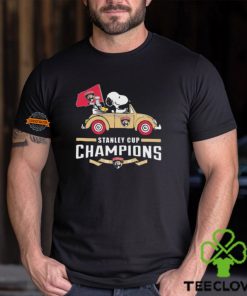 Official Florida Panthers Snoopy and Woodstock Driving Car The Stanley Cup Champions 2024 hoodie, sweater, longsleeve, shirt v-neck, t-shirt