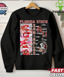 Official Florida State Seminoles name photo and signature shirt