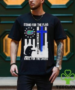 Official Florida gators stand for the flag kneel for the cross gator nation shirt