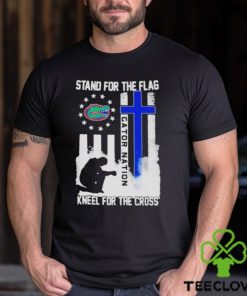 Official Florida gators stand for the flag kneel for the cross gator nation shirt