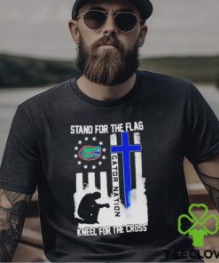 Official Florida gators stand for the flag kneel for the cross gator nation shirt
