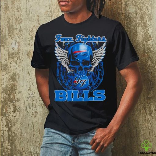 Official Fooz Fighters Skull Wings Buffalo Bills 2023 T Shirt
