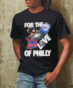 Official For The Love Of Philly Philadelphia Map Sports Teams Logo Shirt