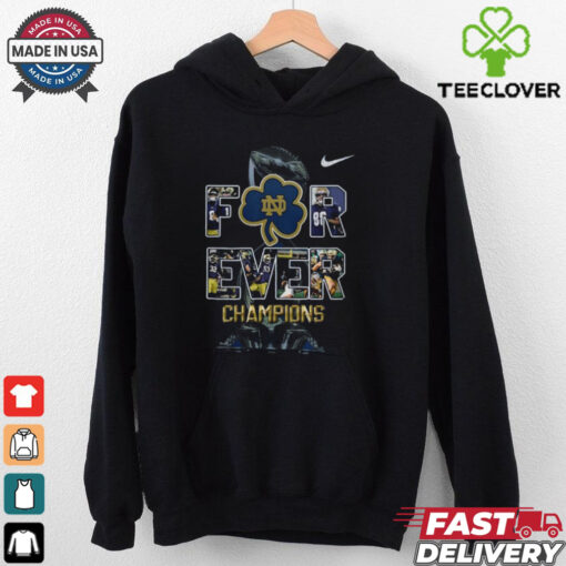Official Forever Notre Dame Football Champions Faith Leads The Fighting Irish Shirt