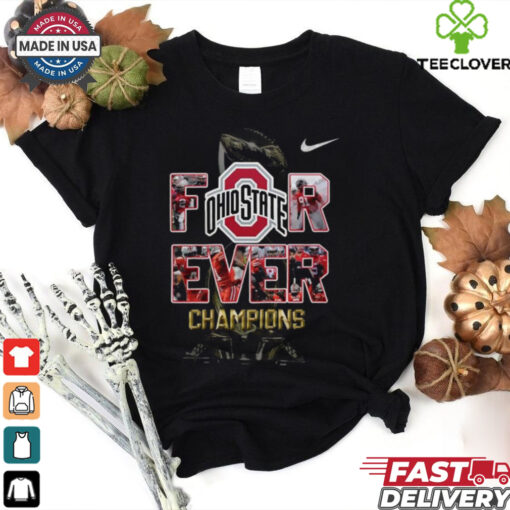 Official Forever Ohio State Football Champions Buckeye Nation Stands Tall Shirt