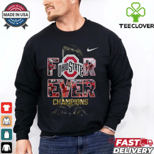 Official Forever Ohio State Football Champions Buckeye Nation Stands Tall Shirt