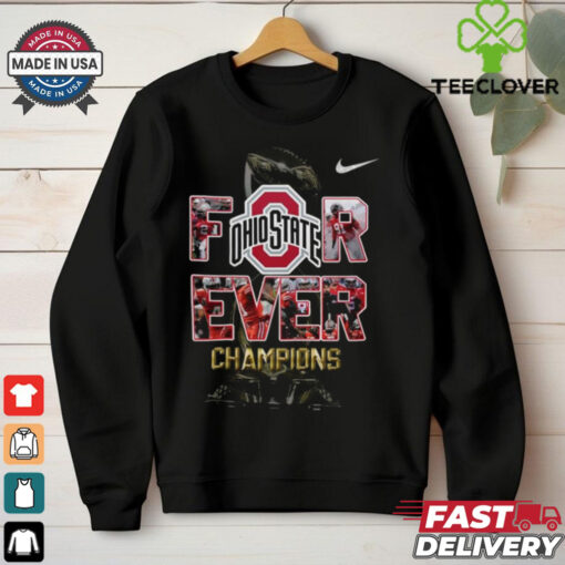 Official Forever Ohio State Football Champions Buckeye Nation Stands Tall Shirt