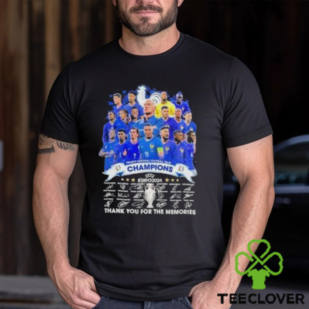 Official France Football Team Champions Euro 2024 Thank You For The Memories Signatures Shirt Official France Football Team Champions Euro 2024 Thank You For The Memories Signatures Shirt
