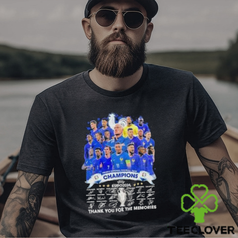 Official France Football Team Champions Euro 2024 Thank You For The Memories Signatures Shirt Official France Football Team Champions Euro 2024 Thank You For The Memories Signatures Shirt