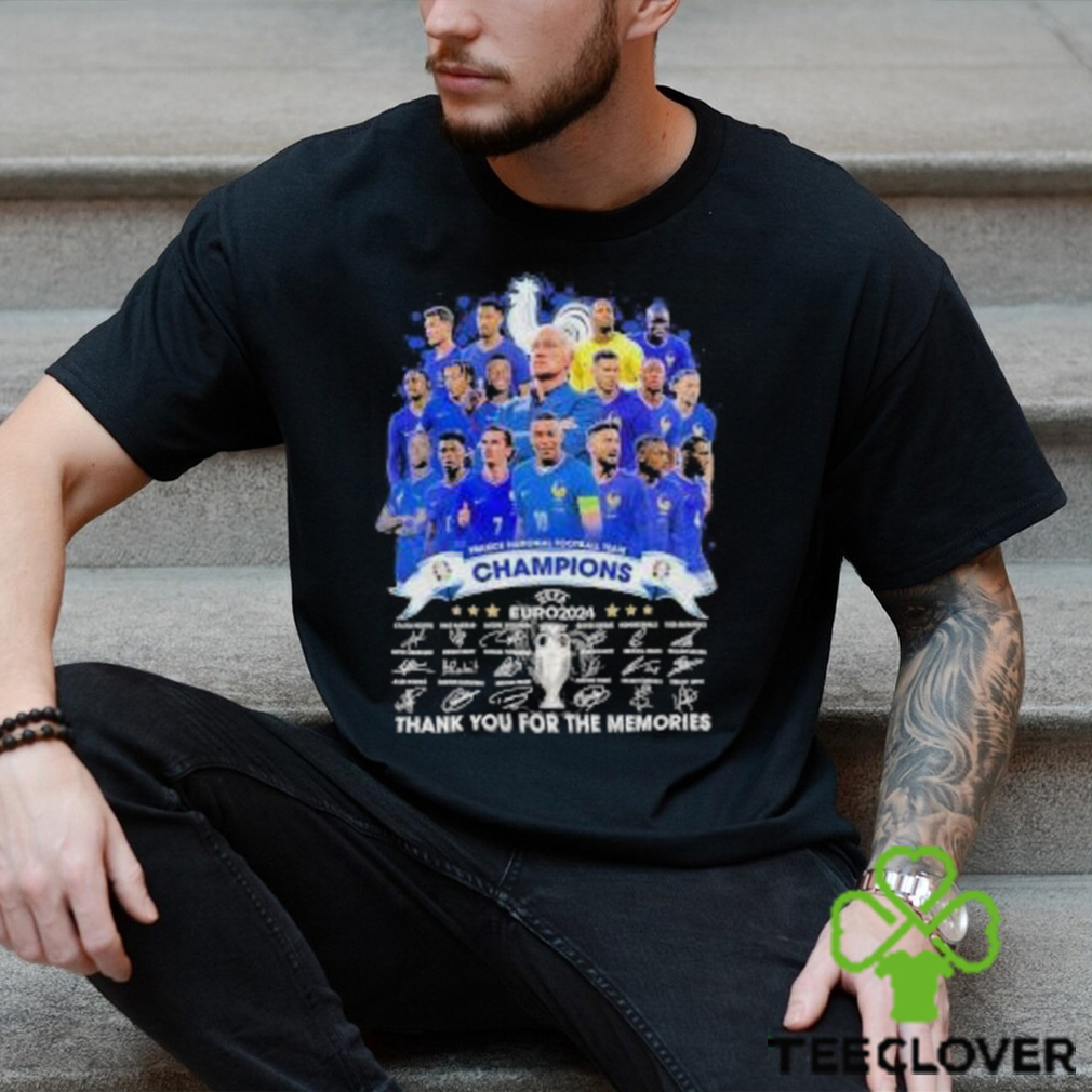 Official France Football Team Champions Euro 2024 Thank You For The Memories Signatures Shirt Official France Football Team Champions Euro 2024 Thank You For The Memories Signatures Shirt