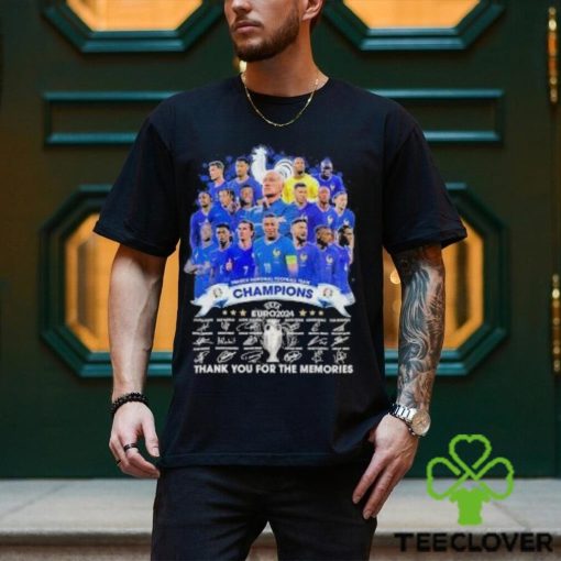 Official France Football Team Champions Euro 2024 Thank You For The Memories Signatures Shirt