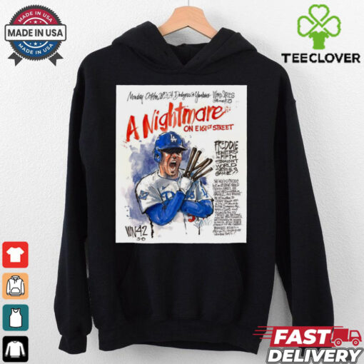 Official Freddie Freeman A Nightmare Freddie Homers In Fifth Straight World Series Game Paint Poster t shirt