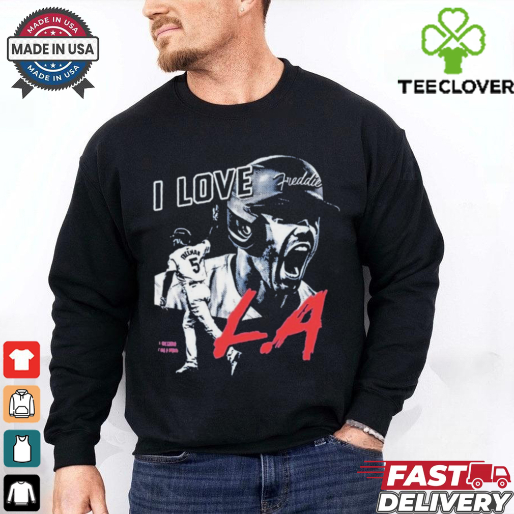 Official Freddie Freeman I Love Los Angeles Dodgers Shirt Official Freddie Freeman I Love Los Angeles Dodgers Shirt